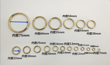 Metal round threading rings with no split in various sizes