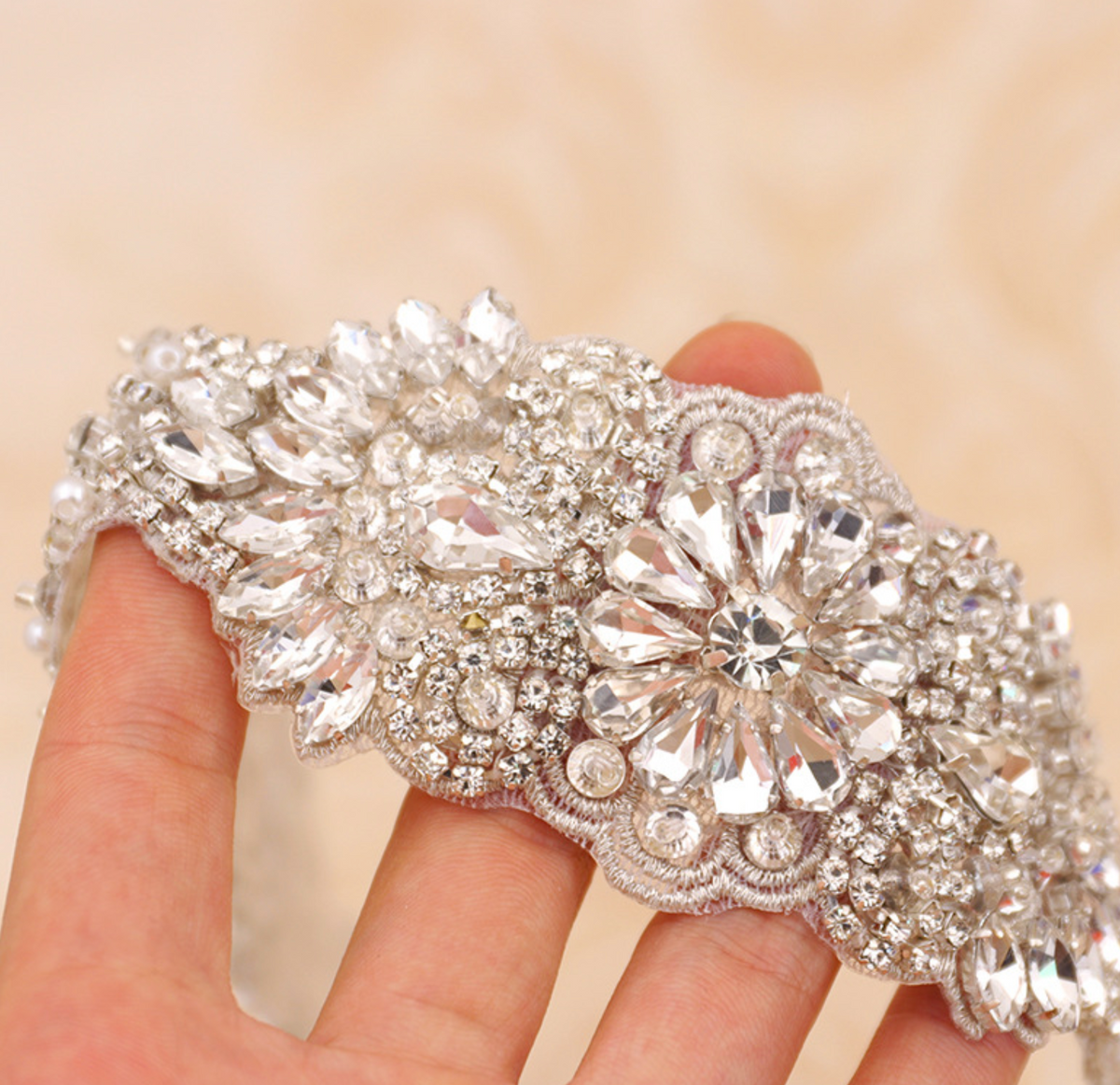 Embellishment Diamante and sequin pearl trims for wedding, evening dre –  www.jimmybuttons.com.au