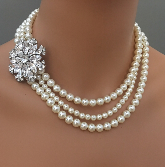Diamante(Pearl) - Brooches