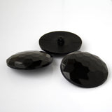Round shank facet button