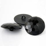 Round shank facet button
