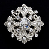 Diamonte encrusted shank button 24mm