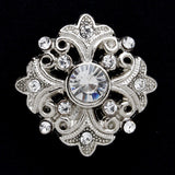 Diamonte encrusted shank button 24mm