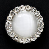 Diamond edge pearl centre shank button