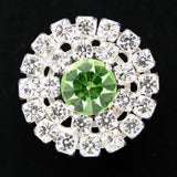 Round diamonte shank button 20mm