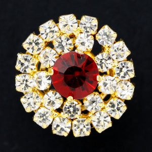 Round diamonte shank button 20mm