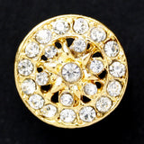 Round diamonte encrusted shank button 21mm