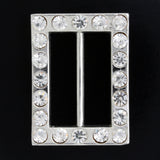 Rectangle diamante buckle