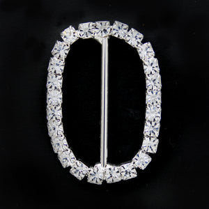 Oval  shape Diamanté buckle