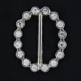 Oval  shape Diamanté buckle