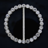 Round diamante buckle