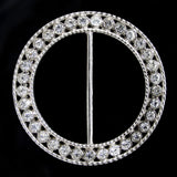 Round diamante buckle