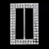 Rectangle diamante buckle