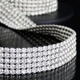 Crystal trim tape in thread