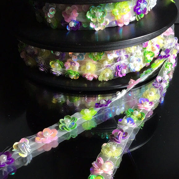 NEW - Blossom Sequin and Bead Trim
