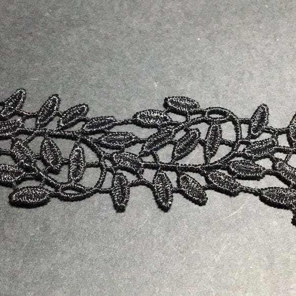 NEW - Embroidered Leaves Trim