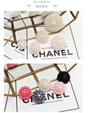 #AB-AZ190701 Faux Pearl Beads Flower Buttons