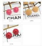 #AB-AZ190701 Faux Pearl Beads Flower Buttons