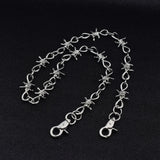 Punk Hip Hop Rock Barbed Wire Thorns Choker chain