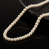 Glass pearl beads in string