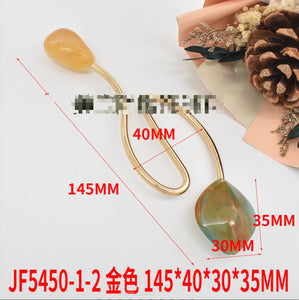 NEW -Long Marble Decorative Bulldog Metal buckle for Bikini Beachwear