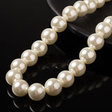 Glass pearl beads in string