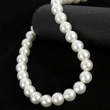 Glass pearl beads in string