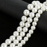 Glass pearl beads in string
