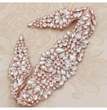 Iron on RHINESTONE BRIDAL BELT