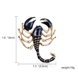 Scorpions brooches with dimanate
