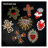 Emb patches - Heart(Iron On)