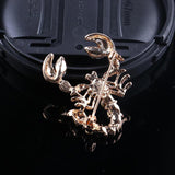 Scorpions brooches with dimanate