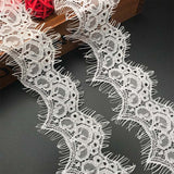 Double scalloped eyelash Chantily lace