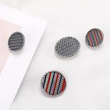 Retro Enamel Chain shank button