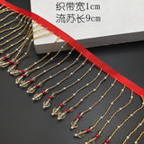 NEW - crystal seeding beads fringe