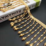 NEW - crystal seeding beads fringe