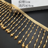 NEW - crystal seeding beads fringe