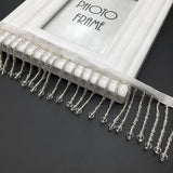 NEW - crystal seeding beads fringe