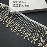 NEW - crystal seeding beads fringe
