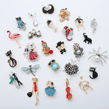 Scorpions brooches with dimanate