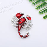 Scorpions brooches with dimanate