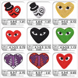 Emb patches - Heart(Iron On)