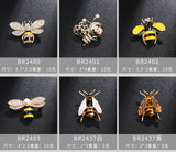 Bee broches with diamnate / pearl