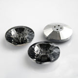 Dish in Crystal 4Hole button