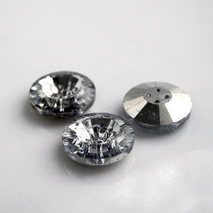 Dish in Crystal 4Hole button