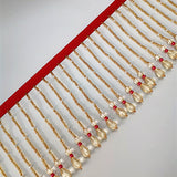 NEW - crystal seeding beads fringe