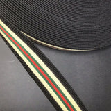 Firm Solid Elastic with Stripe Pattern