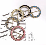 Suede chain buckle