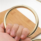 Metal round threading rings with no split in various sizes
