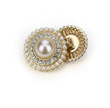 New-Pearl Opulence shank button with diamante